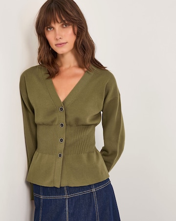 Monsoon Suzy Fitted V-Neck Cardigan