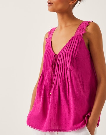 Monsoon Celia Lace Pintuck Cami Top