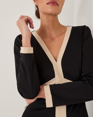 Monsoon Paloma Contrast Panel Midi Dress
