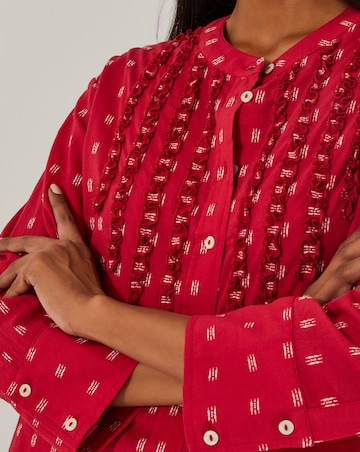 Monsoon Poppy Ruffle Print Blouse