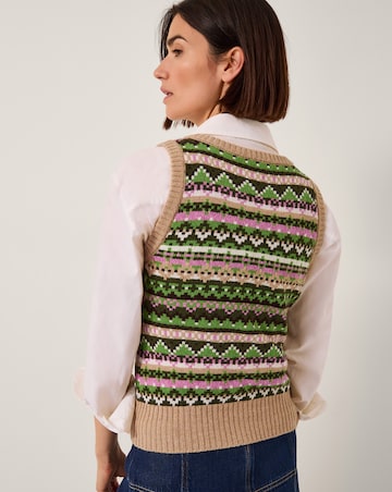 Monsoon Fira Fair Isle Knitted Tank Top
