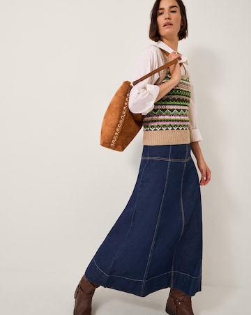 Monsoon Fira Fair Isle Knitted Tank Top