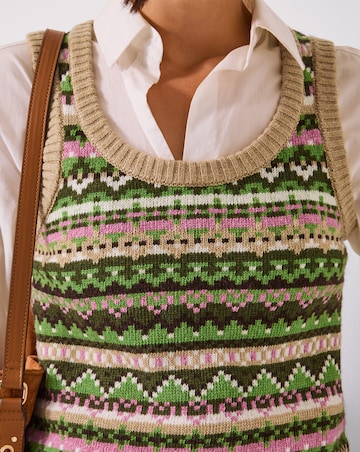 Monsoon Fira Fair Isle Knitted Tank Top