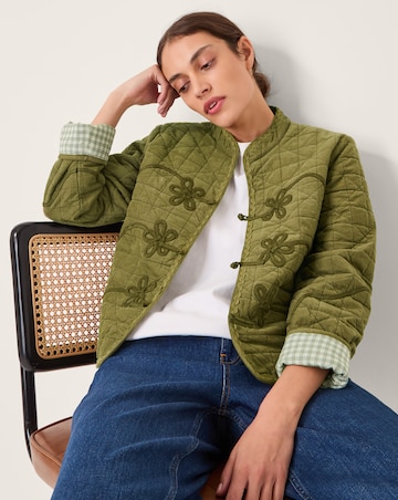 Monsoon Gaia Quilted Corduroy Jacket