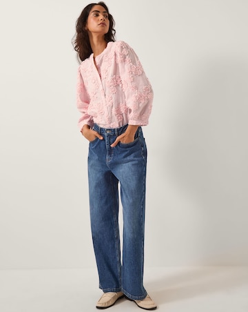 Monsoon Blair Floral Applique Blouse