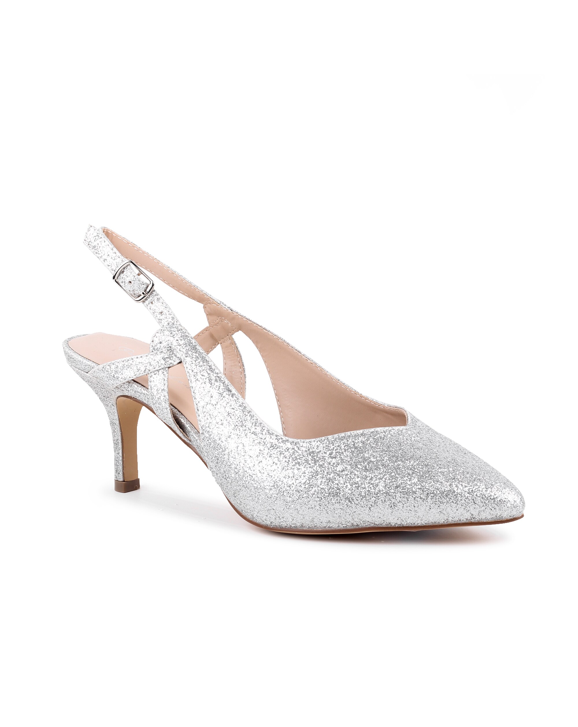silver wide shoes wedding