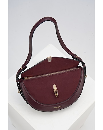 Luella Grey Angelina Black Cherry Multiway Shoulder Saddle Bag
