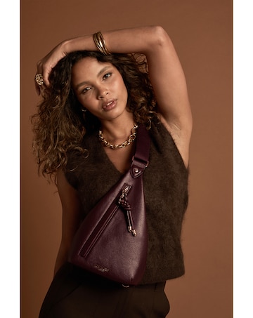 Luella Grey Darla Black Cherry Sling Crossbody