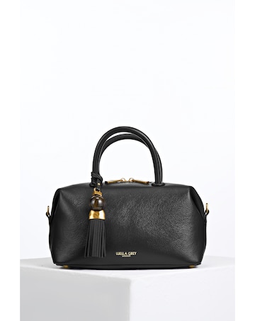 Luella Grey Alessia Black Bowler Tote
