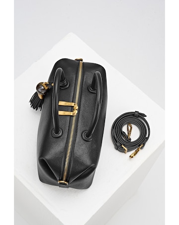 Luella Grey Alessia Black Bowler Tote