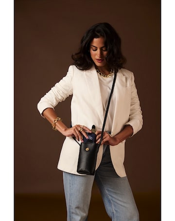 Luella Grey Wren Black Phone Bag