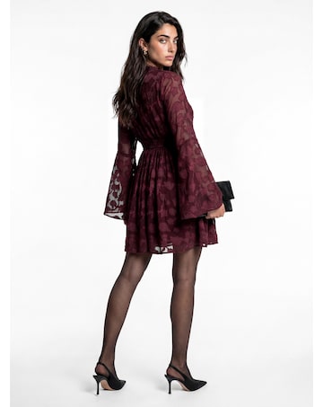Lovedrobe Floral Burnout Mini Dress