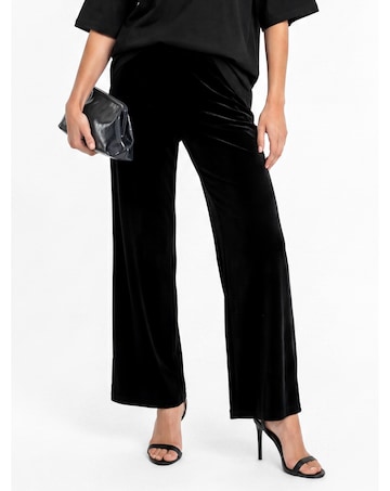 Lovedrobe High Waist Velvet Trousers