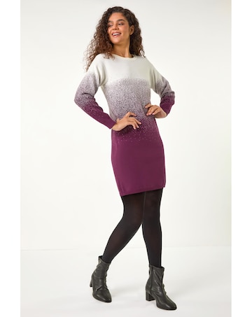 Roman Ombre Knitted Jumper Dress
