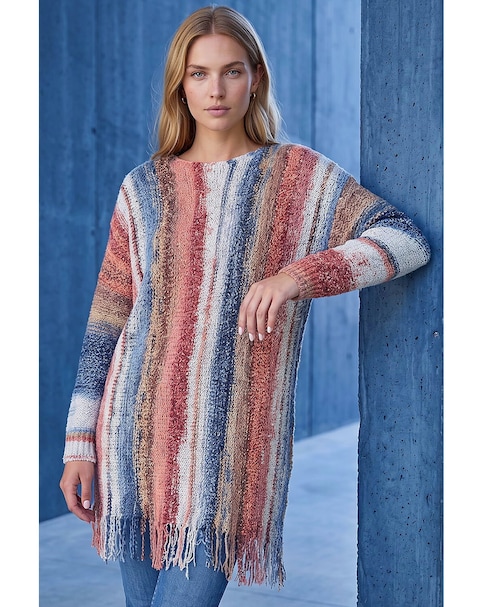Roman Boucle Fringe Knit Jumper