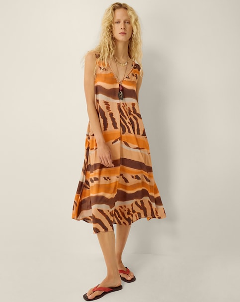 Monsoon Nadia Animal Midi Dress