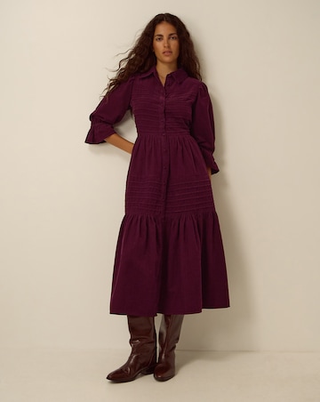 Monsoon Winnie Corduroy Midi Shirt Dress