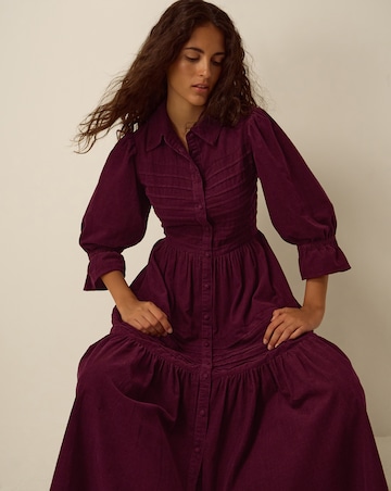 Monsoon Winnie Corduroy Midi Shirt Dress