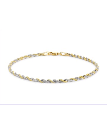 9 carat gold rope chain clearance