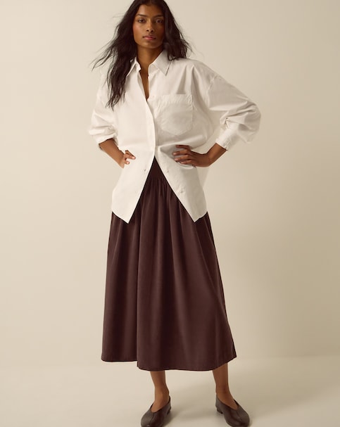 Monsoon Jenny Corduroy Midi Skirt