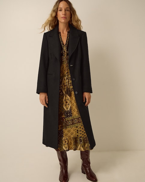 Monsoon Celia Wool Blend Coat