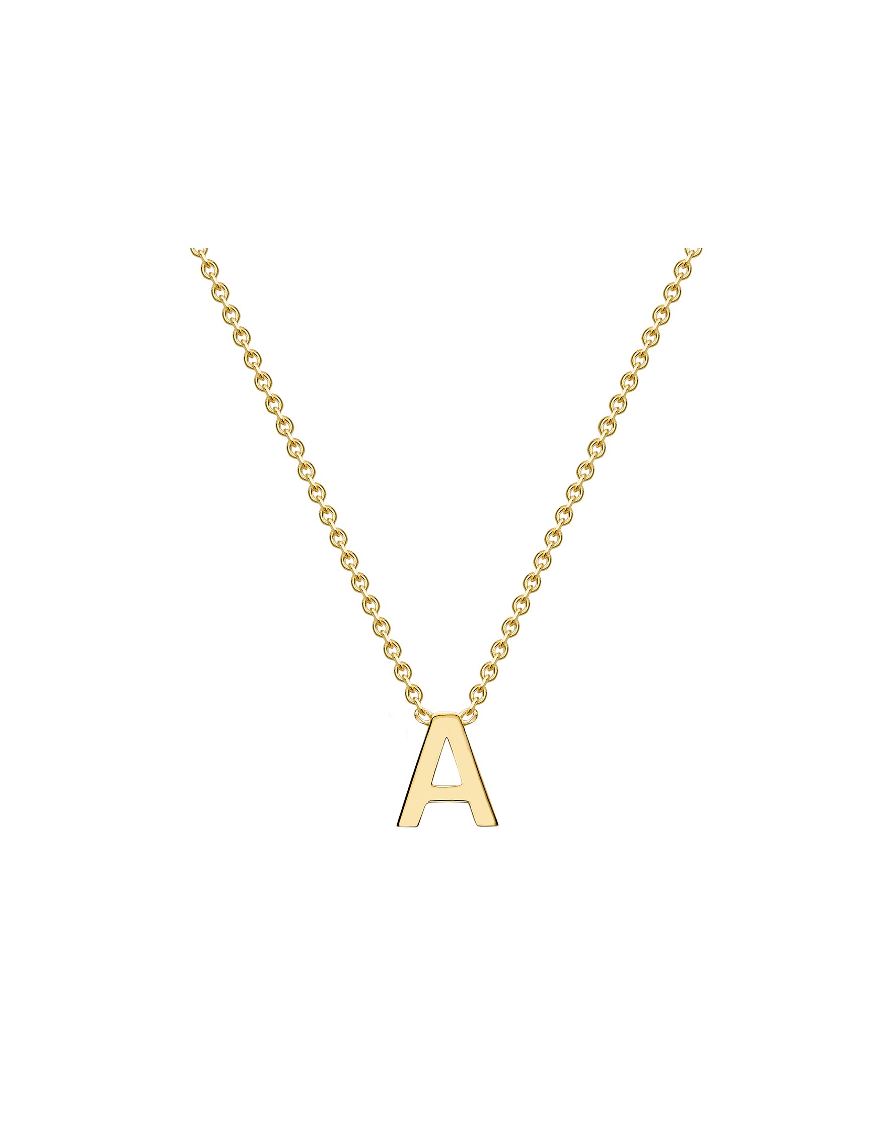9 Carat Gold A-Z Initial Necklace