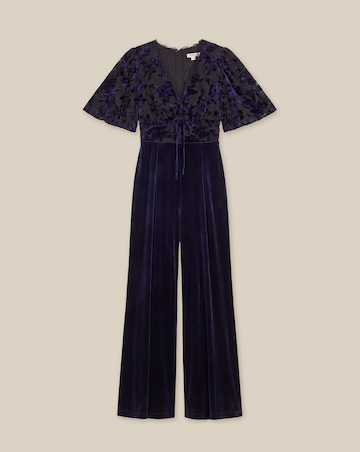 Monsoon Nadine Floral Velvet Jumpsuit
