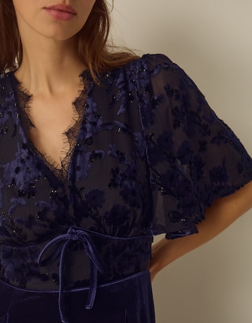 Monsoon Nadine Floral Velvet Jumpsuit
