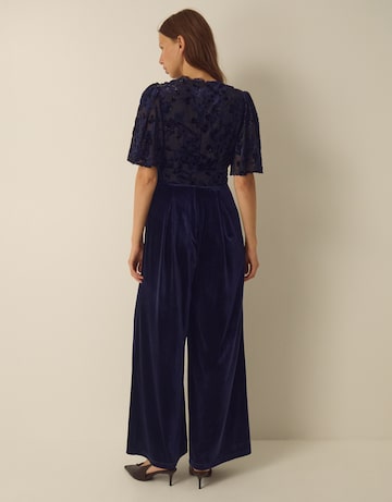 Monsoon Nadine Floral Velvet Jumpsuit