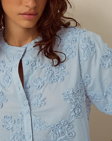 Monsoon Blair Floral Applique Blouse