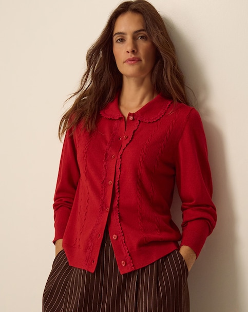 Monsoon Carey Cable Knit Cardigan