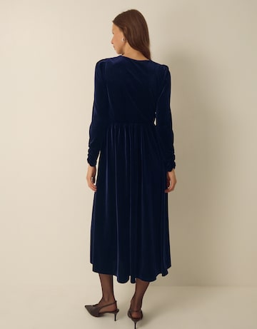 Monsoon Britney Bow Velvet Midi Dress