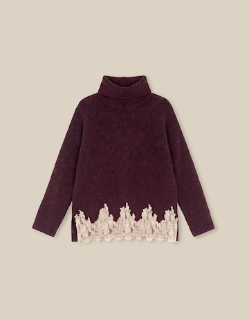 Monsoon Lana Lace Funnel Neck Jumper