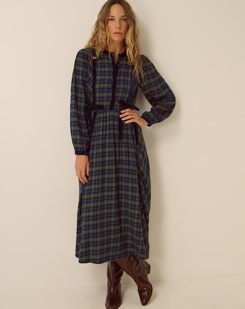 Monsoon Bella Velvet Midi Dress