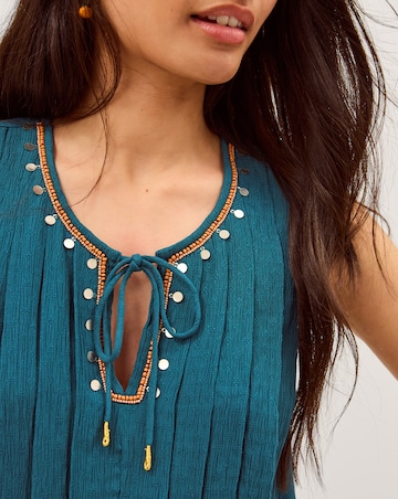 Monsoon Sophia Embellished Tank Top