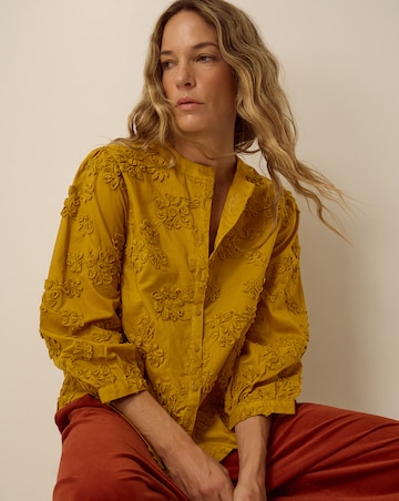 Monsoon Blair Floral Applique Blouse