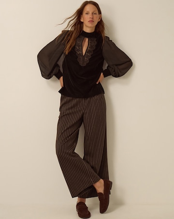 Monsoon Jo Embroidered Velvet Top