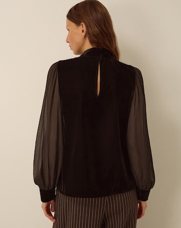 Monsoon Jo Embroidered Velvet Top