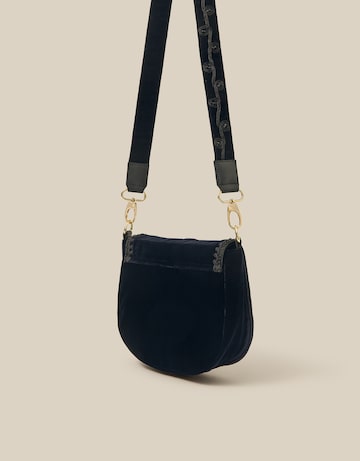Monsoon Dori Velvet Crossbody Bag