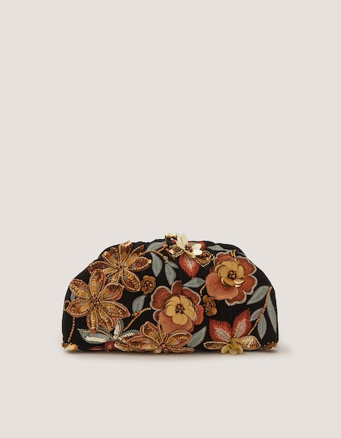 Monsoon Ren Floral Clutch Bag