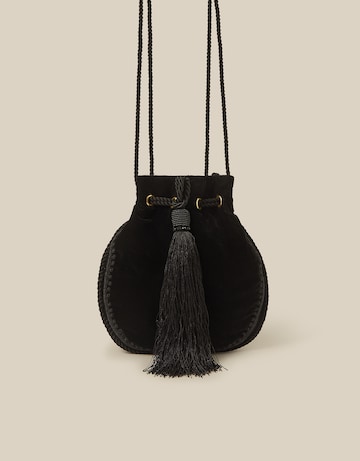 Monsoon Hope Tassel Velvet Pouch Bag