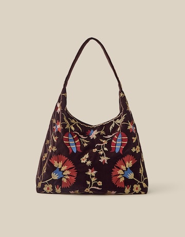 Monsoon Hatti Velvet Shoulder Bag