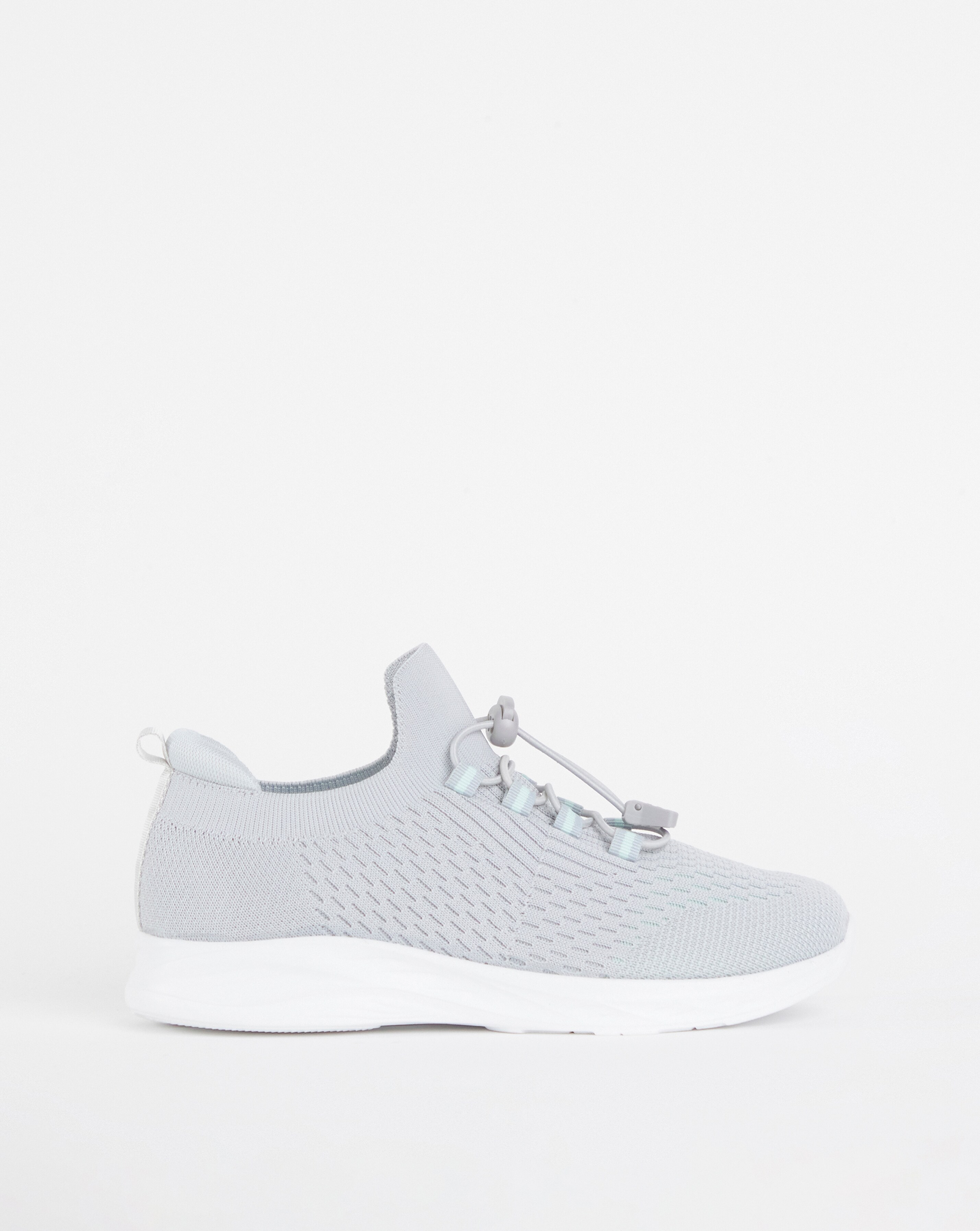 Cushion Walk Grey Arch Support Toggle Trainers -Extra Wide Fit (EEE)