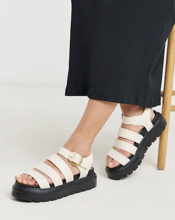 Heavenly Feet Saffron Fisherman Chunky Sandals - Wide Fit (E)