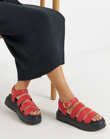 Heavenly Feet Saffron Fisherman Chunky Sandals - Wide Fit (E)