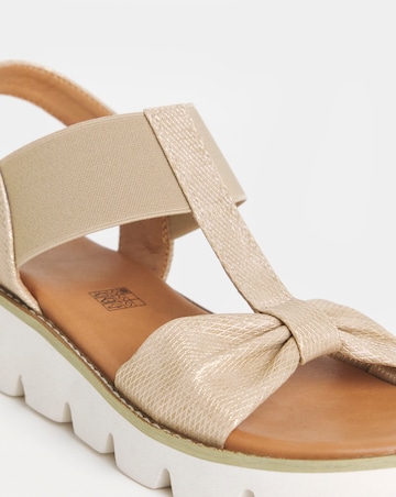 Heavenly Feet Accord Knot Platform Sandals - Wide Fit (E)