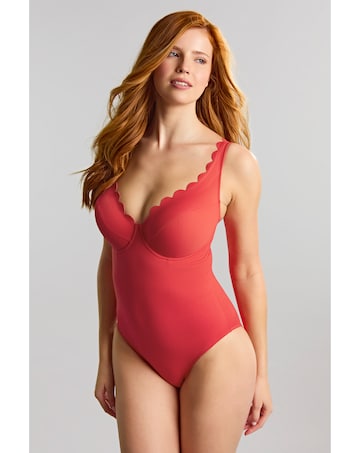 Panache Swim Spirit Red Rita Plunge Swimsuit