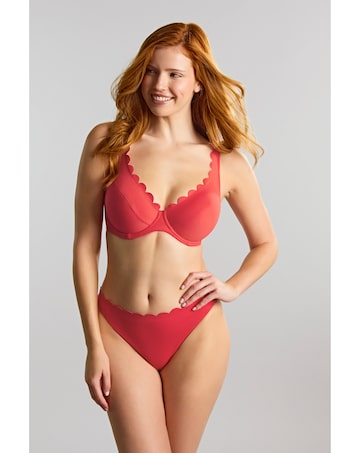 Panache Swim Spirit Red Lauren Plunge Bikini Top