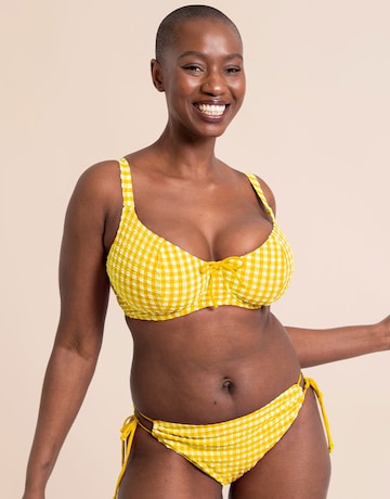 Curvy Kate Holiday Check Scooped Balcony Bikini Top