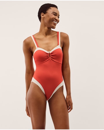 Monsoon Sabrina Two Tone Swimsuit